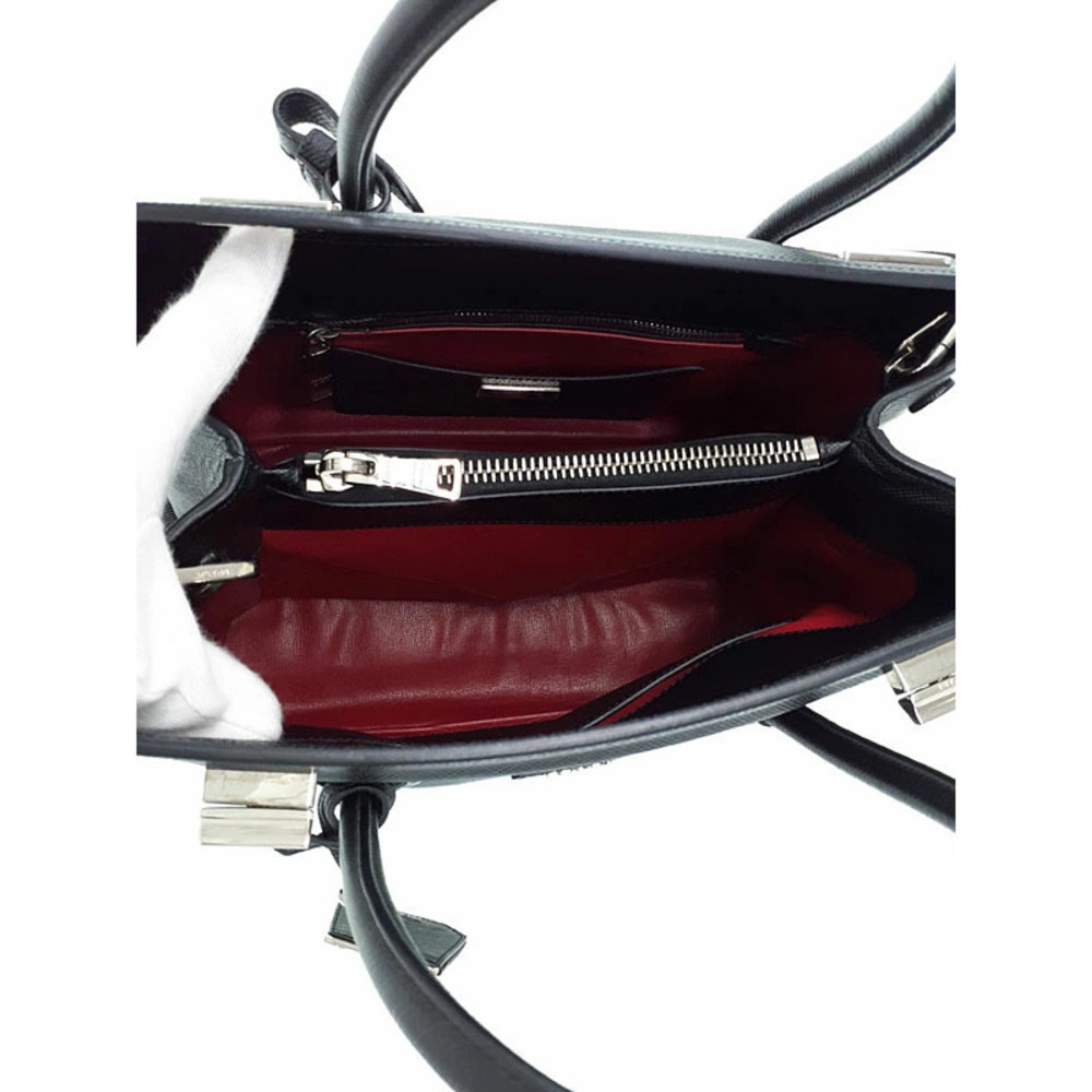 Prada Galleria Saffiano leather tote Shoulder bag black - Picture 3 of 9
